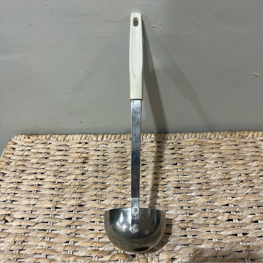 VTG Household Deluxe JAPAN ladle Soup Blue Dutch Pattern SERVING Kitchen Utensil